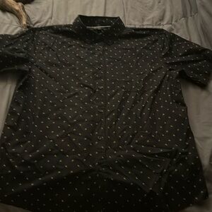 Men’s OBEY button up short sleeve shirt floral print